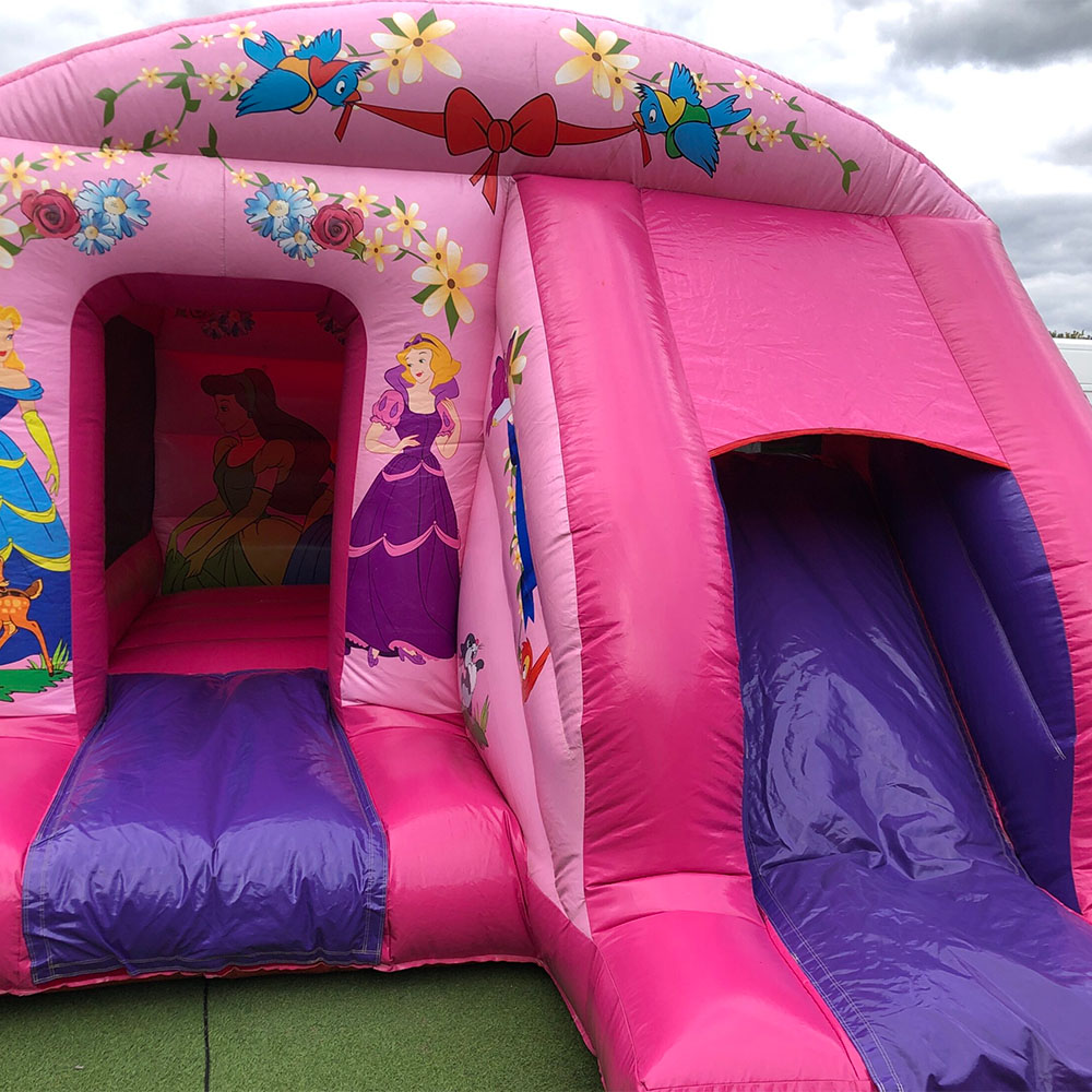 Princess Theme Bouncy Castle with Front Slide 12ft x 18ft
