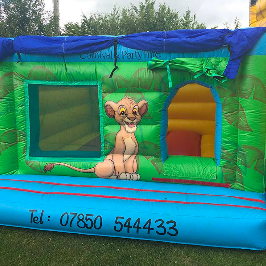 jungle indoor bouncy castle hire