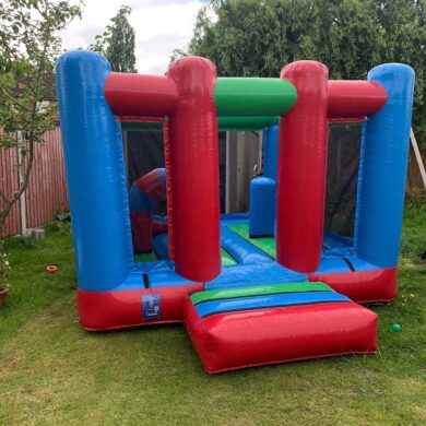 12ft blue bouncy castle