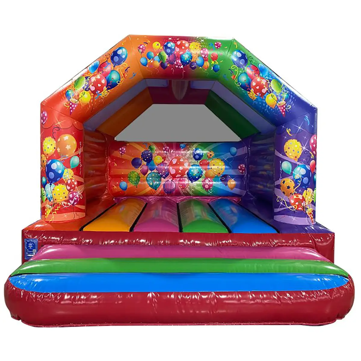 12x12 multi colour bouncy castle